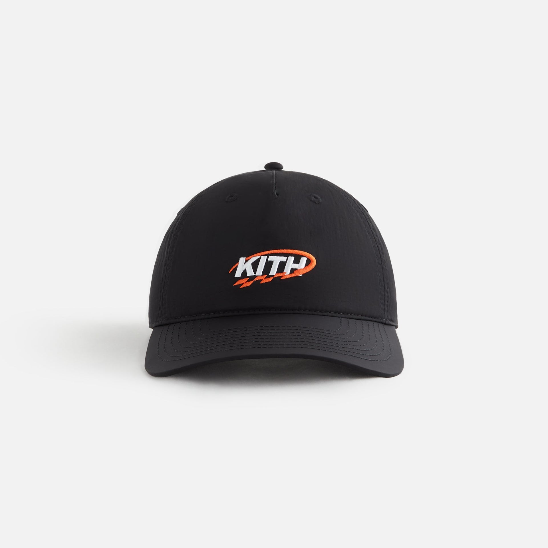 Kith Women GT Logo Nylon Low Pinch Crown Cap - Black