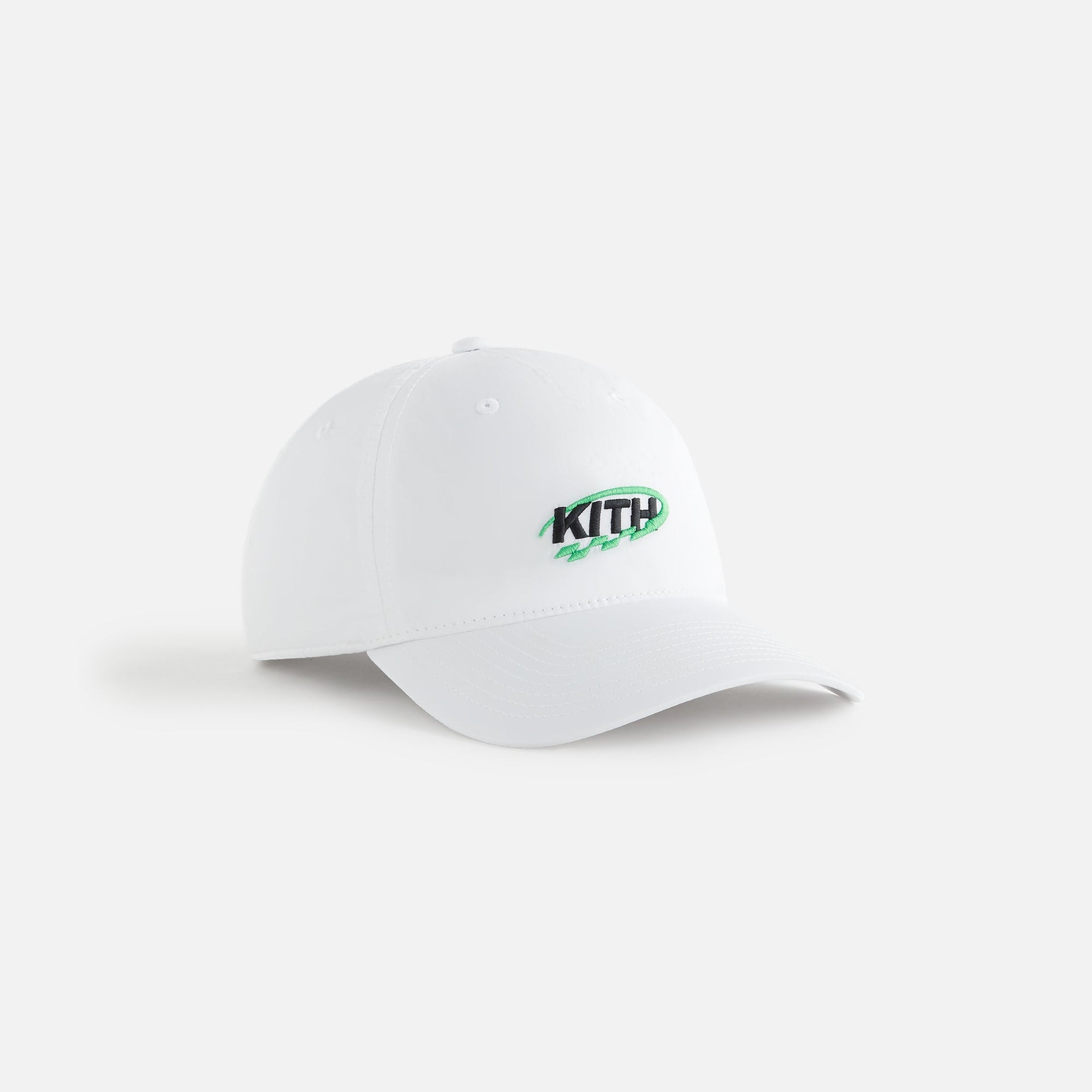 Kith Women GT Logo Nylon Low Pinch Crown Cap - White