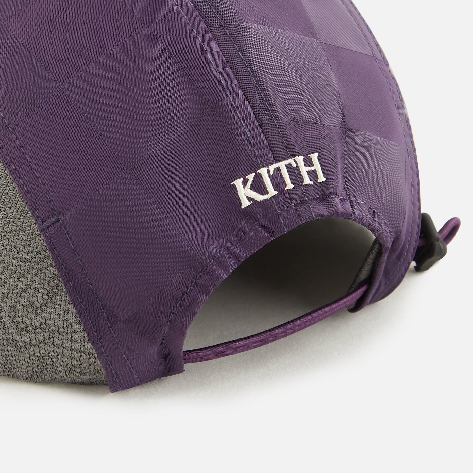 Kith Women Checkered Satin Camper Cap - Nightshade