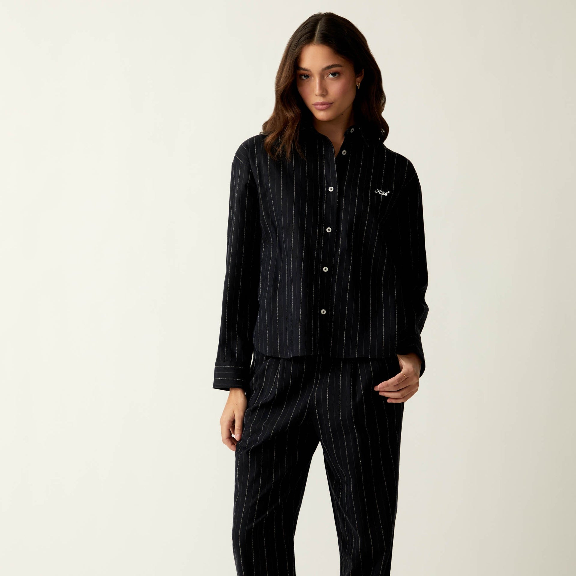 Kith Women Miles Pinstripe Pants - Ink