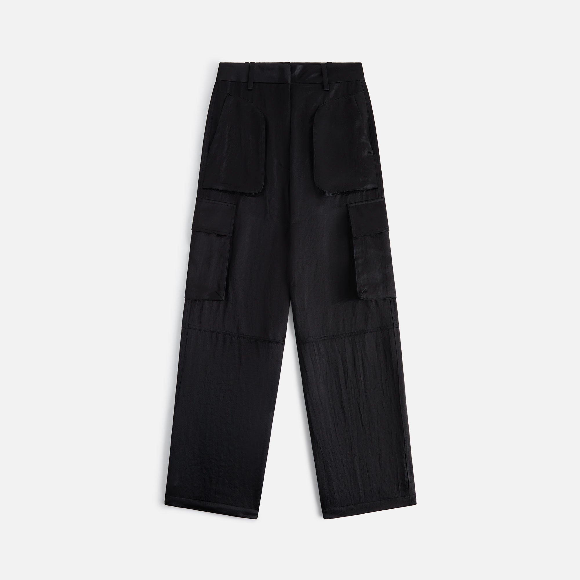 Kith Women Ainsley Cargo Satin Trouser - Black