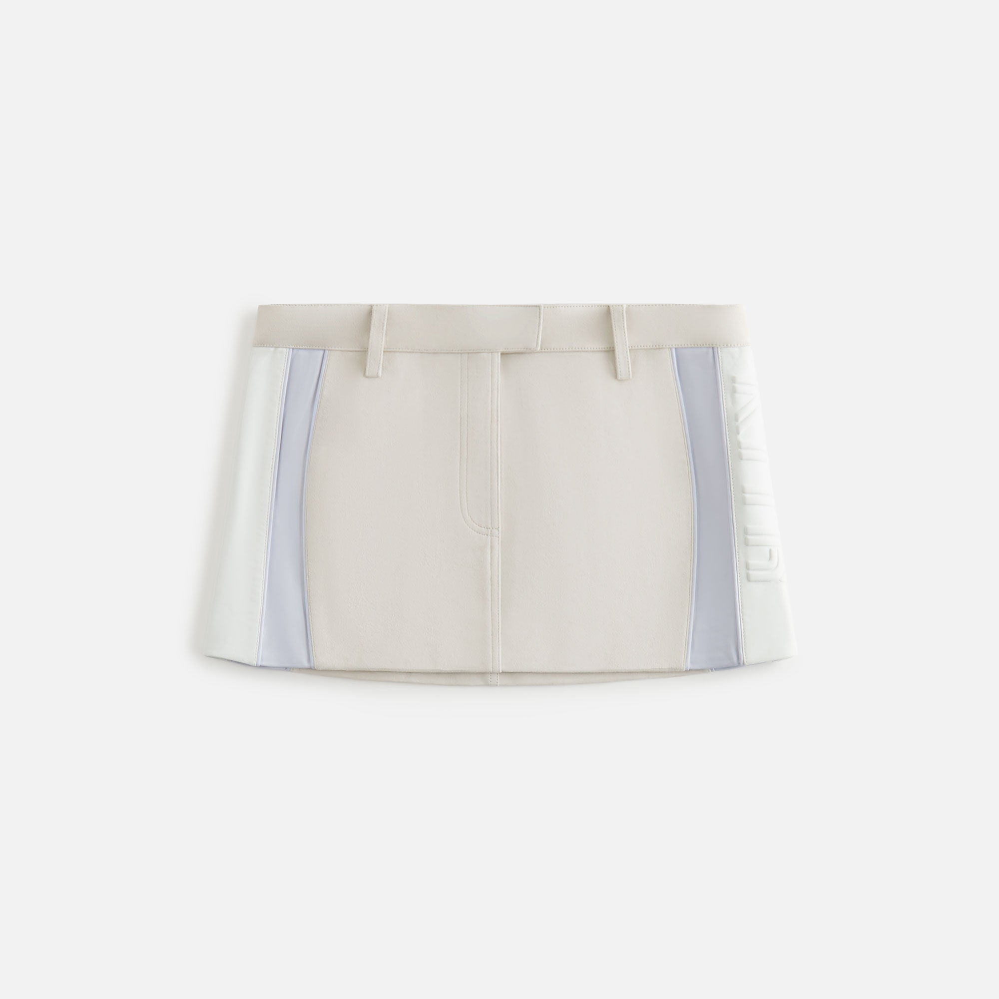 Kith Women Ren Leather Mini Skirt - Sandrift