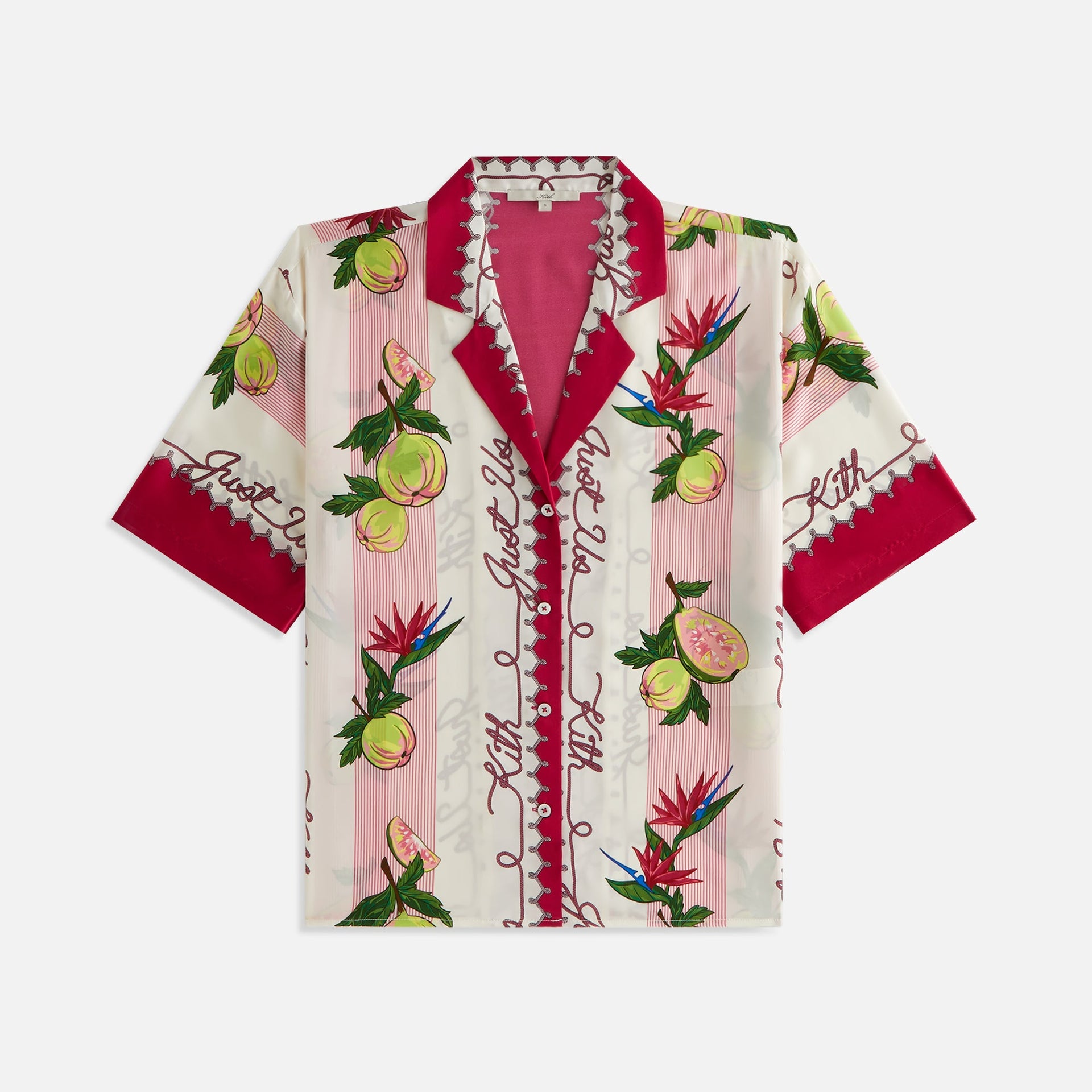 Kith Women Elena II Guava Stripe Shirt - Nano