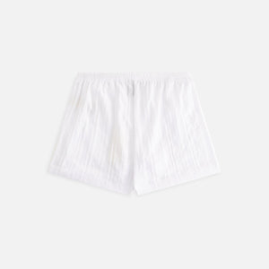 Kith Women Ida II Sheer Stripe Boxer Short - White