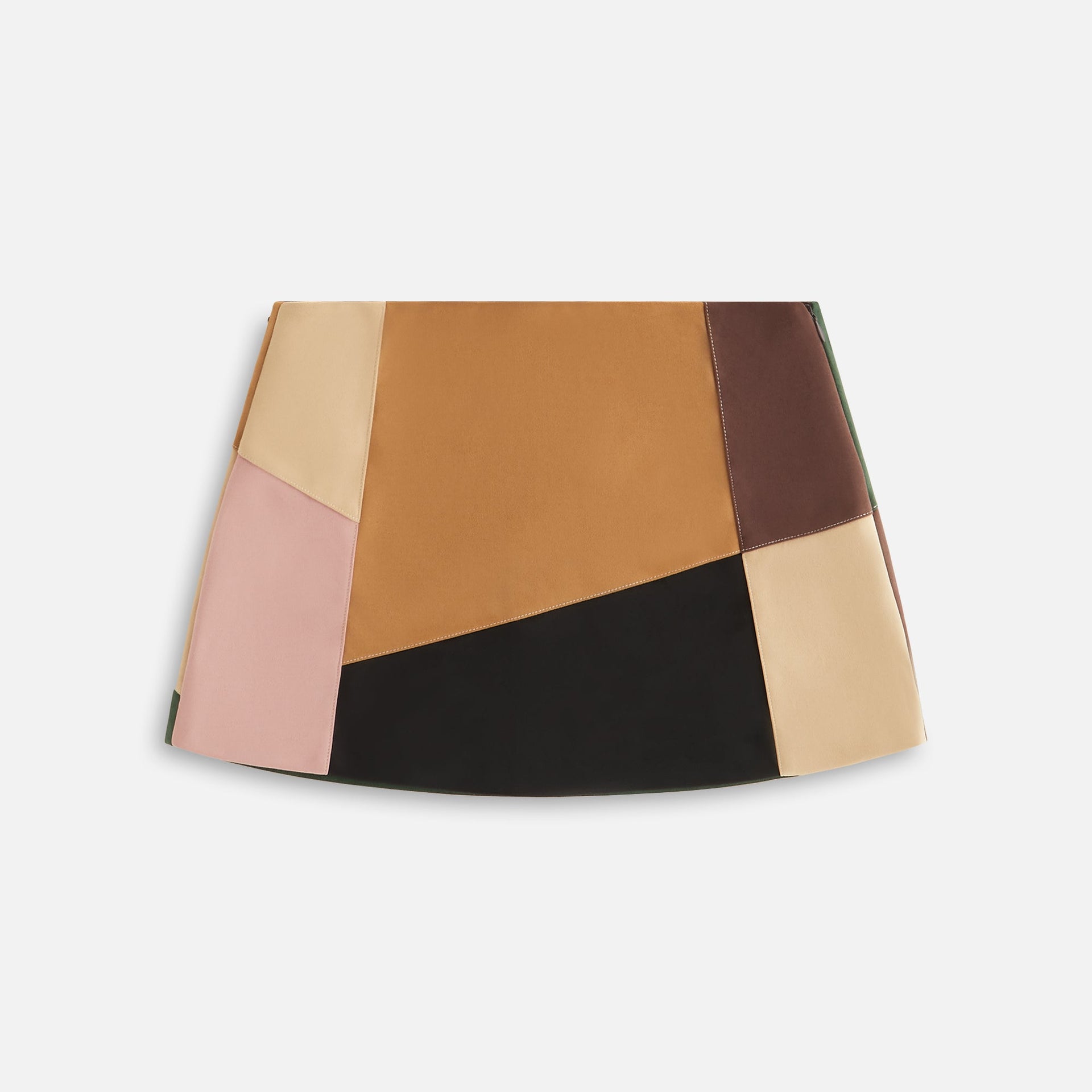 Kith Women Carmel Patchwork Micro Skirt - Derby