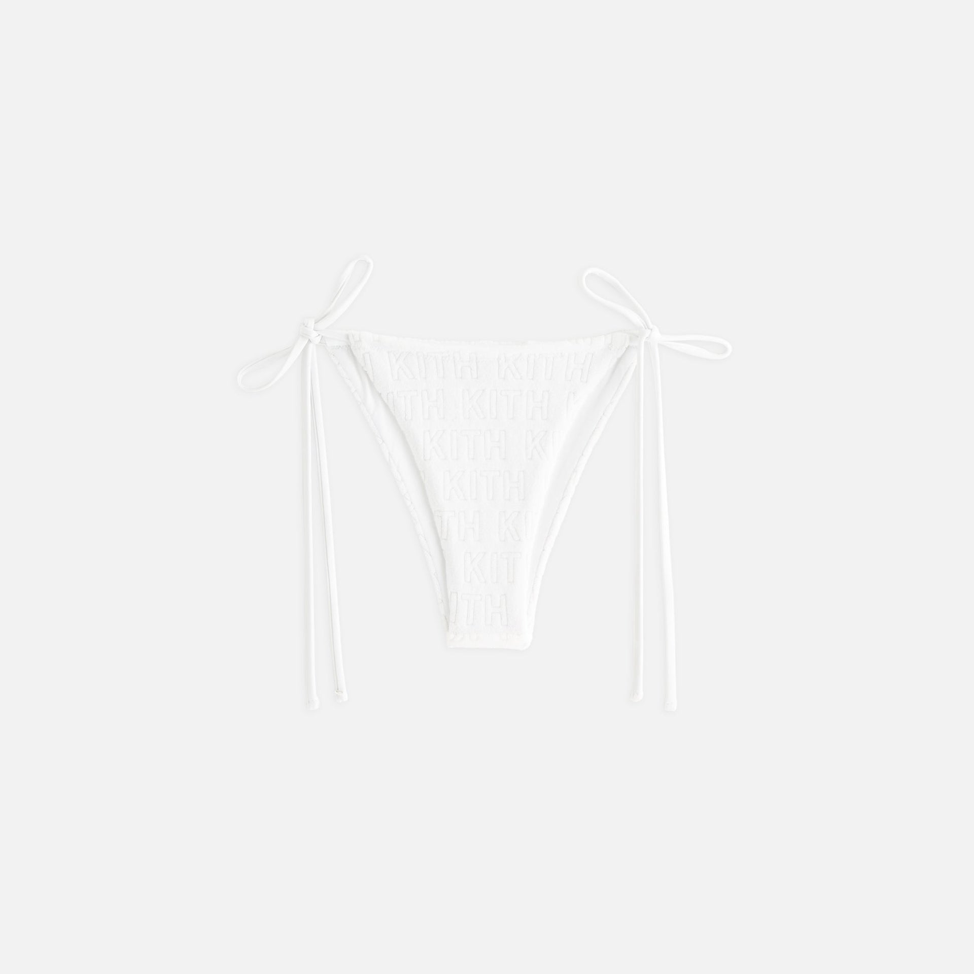 Kith Women Tova Monogram Towel Tie Bottom - White