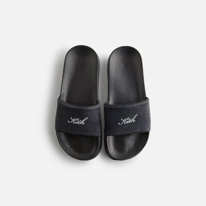 Kith Women Script Logo Slides - Black