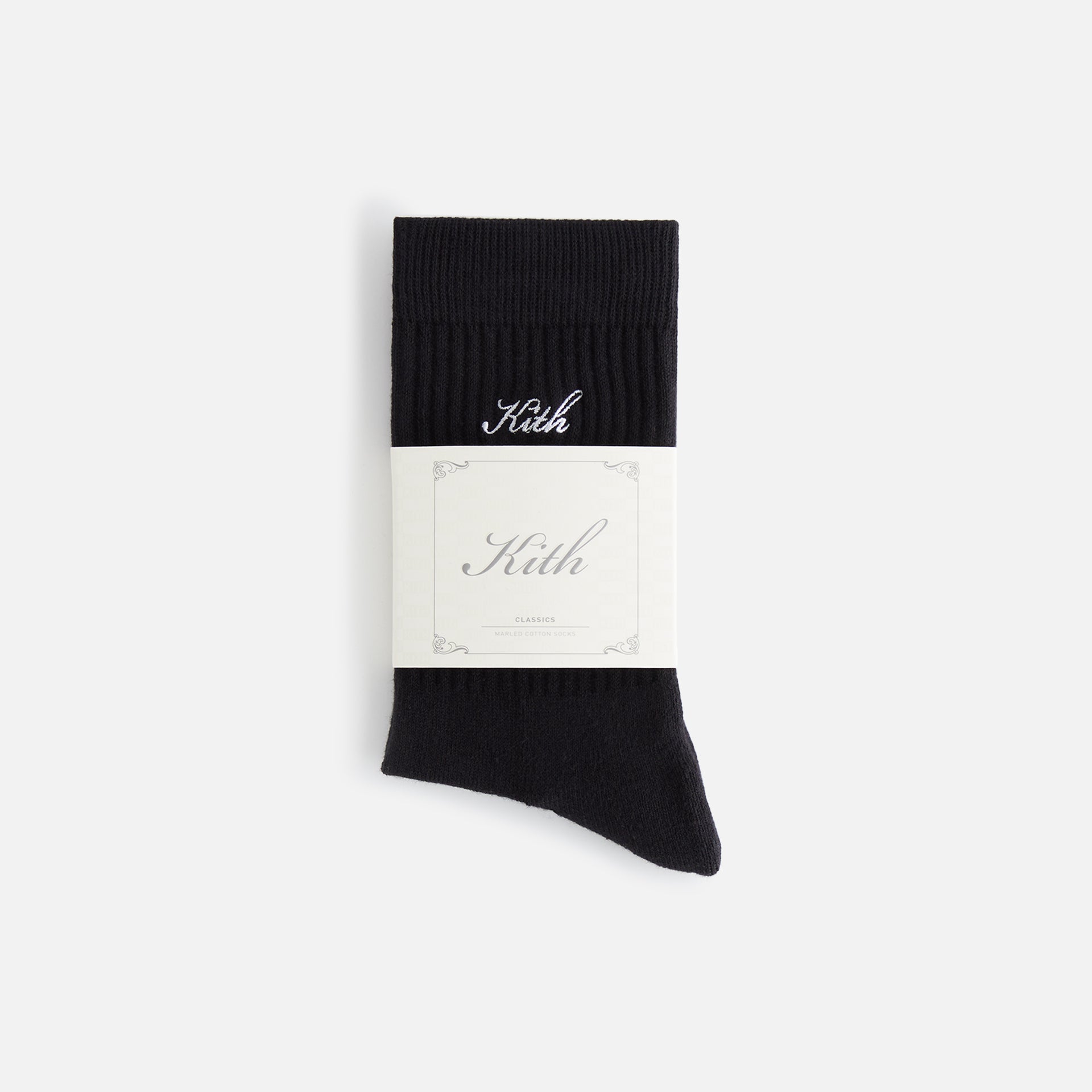 Kith Women Script Classic Crew Socks - Black