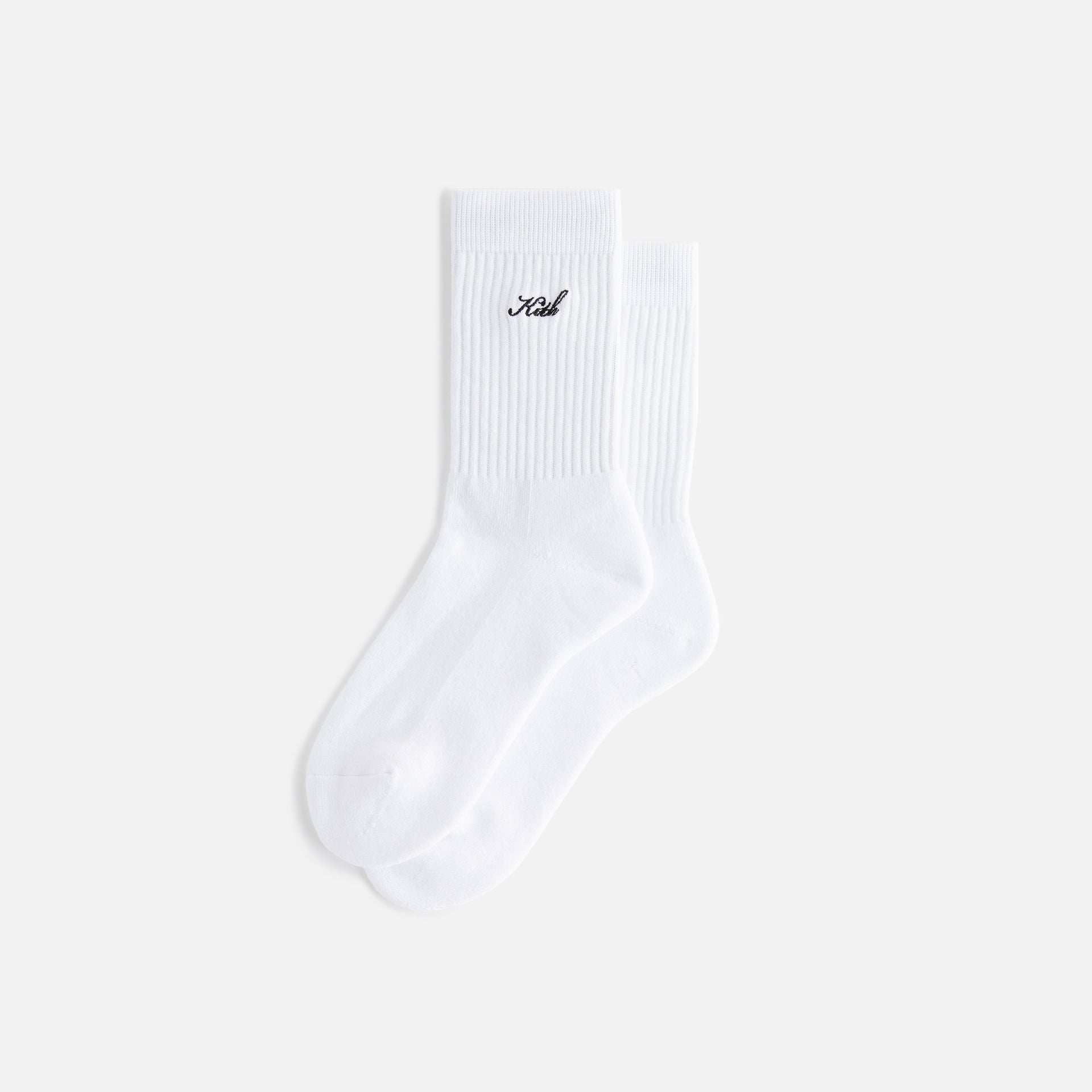 Kith Women Script Classic Crew Socks - White