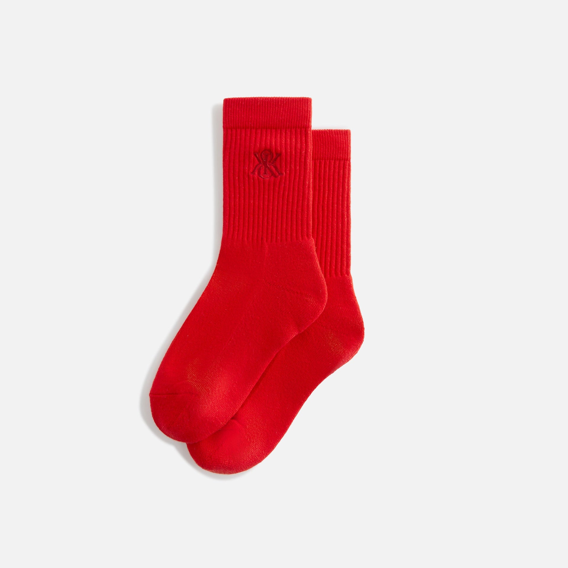 Kith Women Crest Crew Sock - Cinnabar