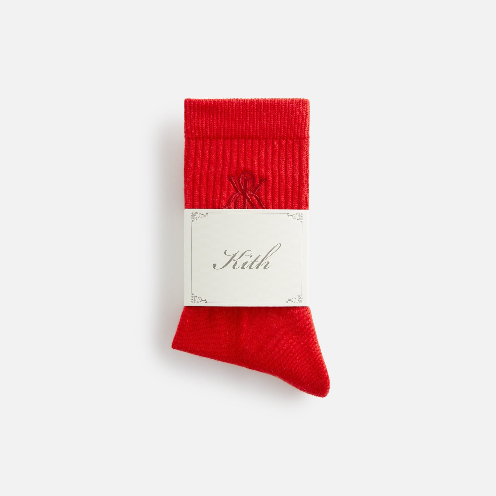 Kith Women Crest Crew Sock - Cinnabar PH