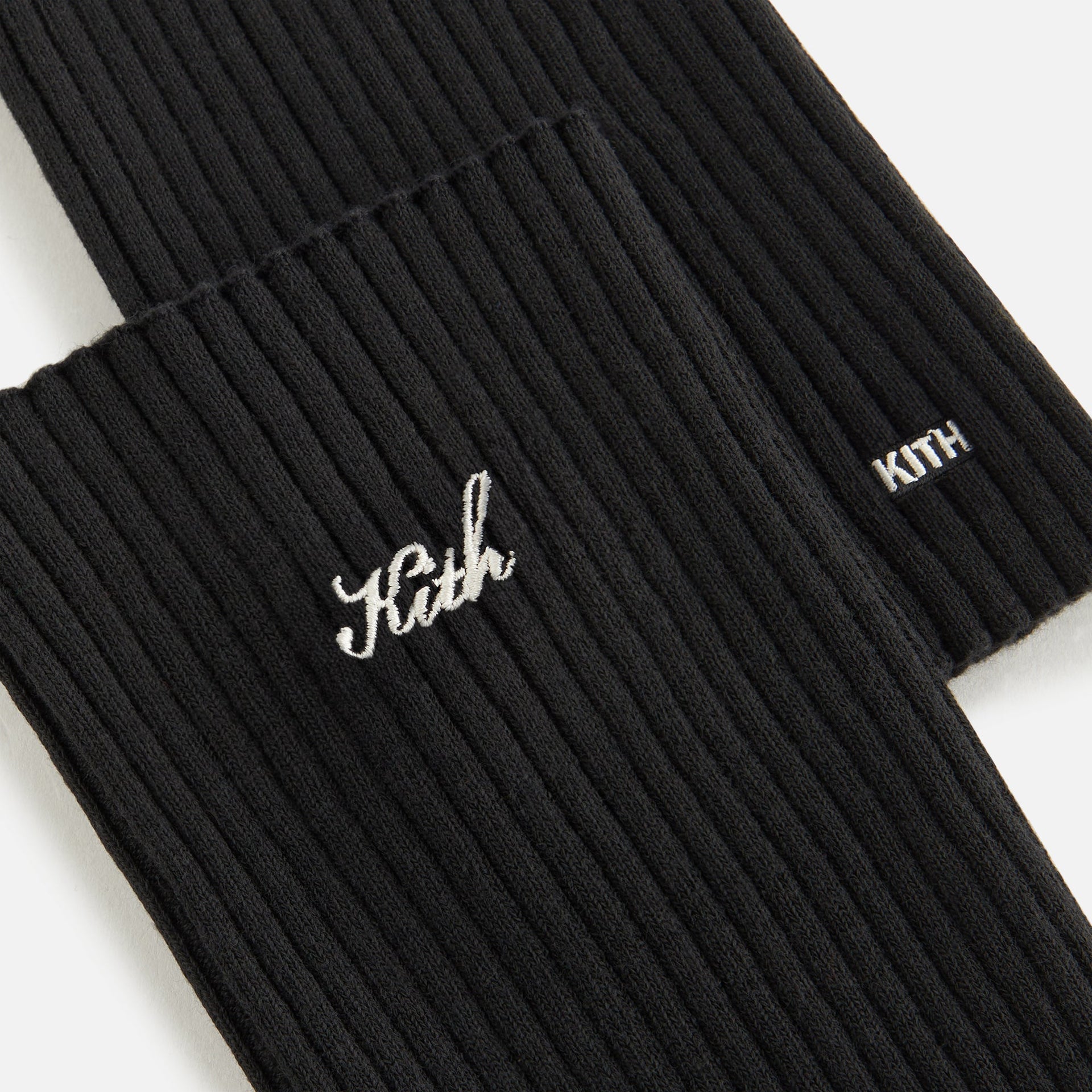 Kith Women Script Logo Leg Warmer - Black