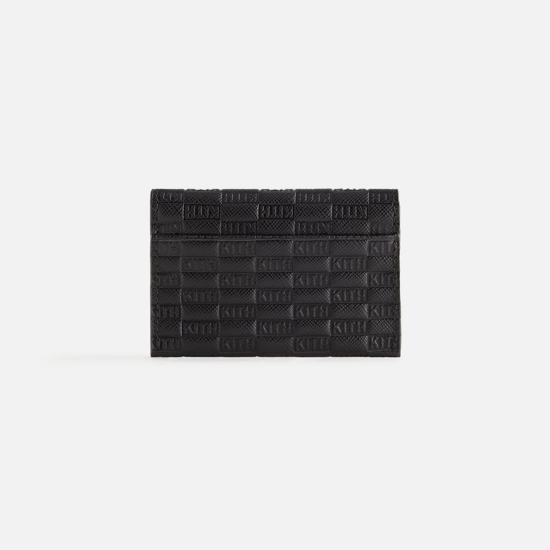 Kith Women Monogram Double Card Holder - Black