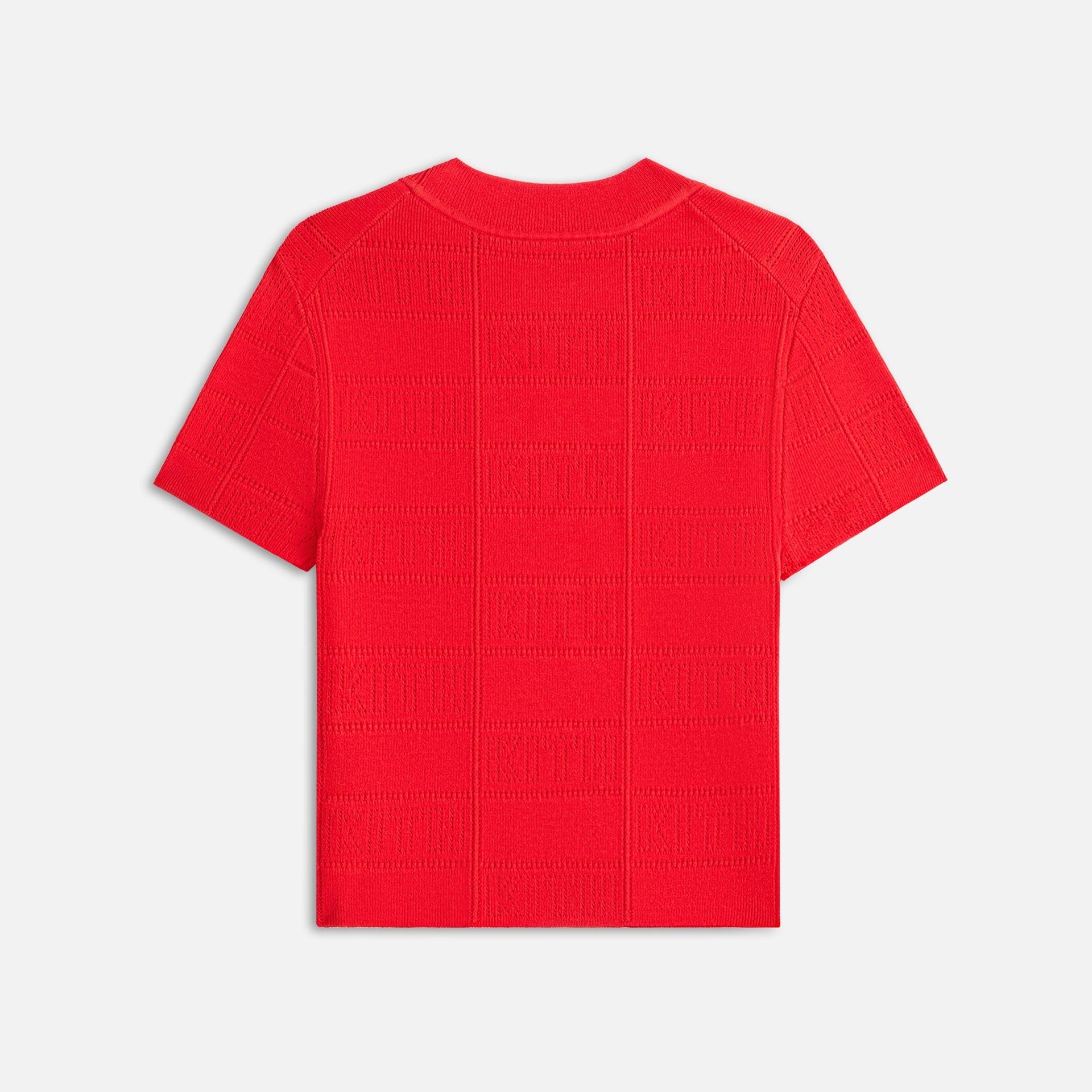 Kith Women Arys Monogram Pointelle Tee - Cinnabar