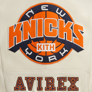 Kith & AVIREX for the New York Knicks Icon Jacket - Sandrift