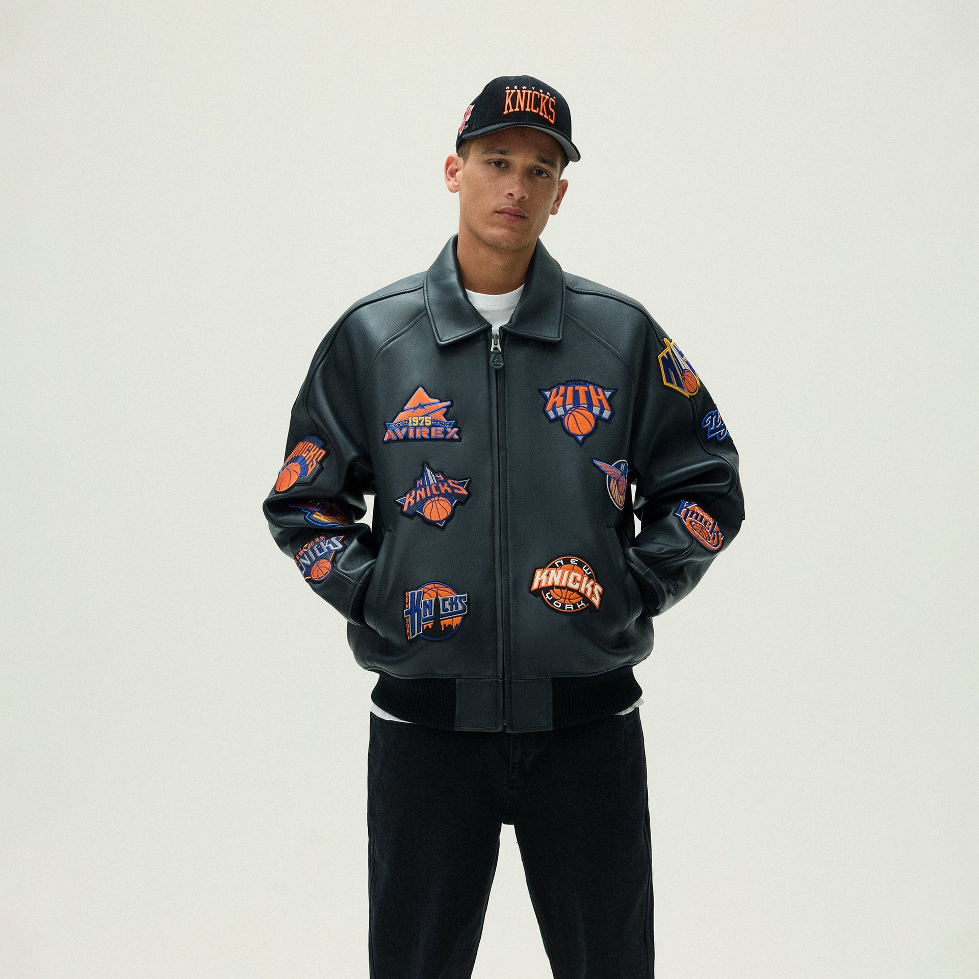 Kith & AVIREX for the New York Knicks Icon Jacket - Black