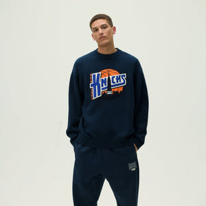 Kith for the New York Knicks City Vintage Nelson Crewneck - Nocturnal