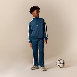 Kith Kids Blocked Satin Track Quarter Zip - Soul