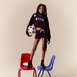 Kith Kids Cropped Velour Soccer Sweatshirt - Sovereign