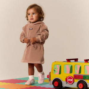 Kith Baby Velour Hoodie Dress - Morganite