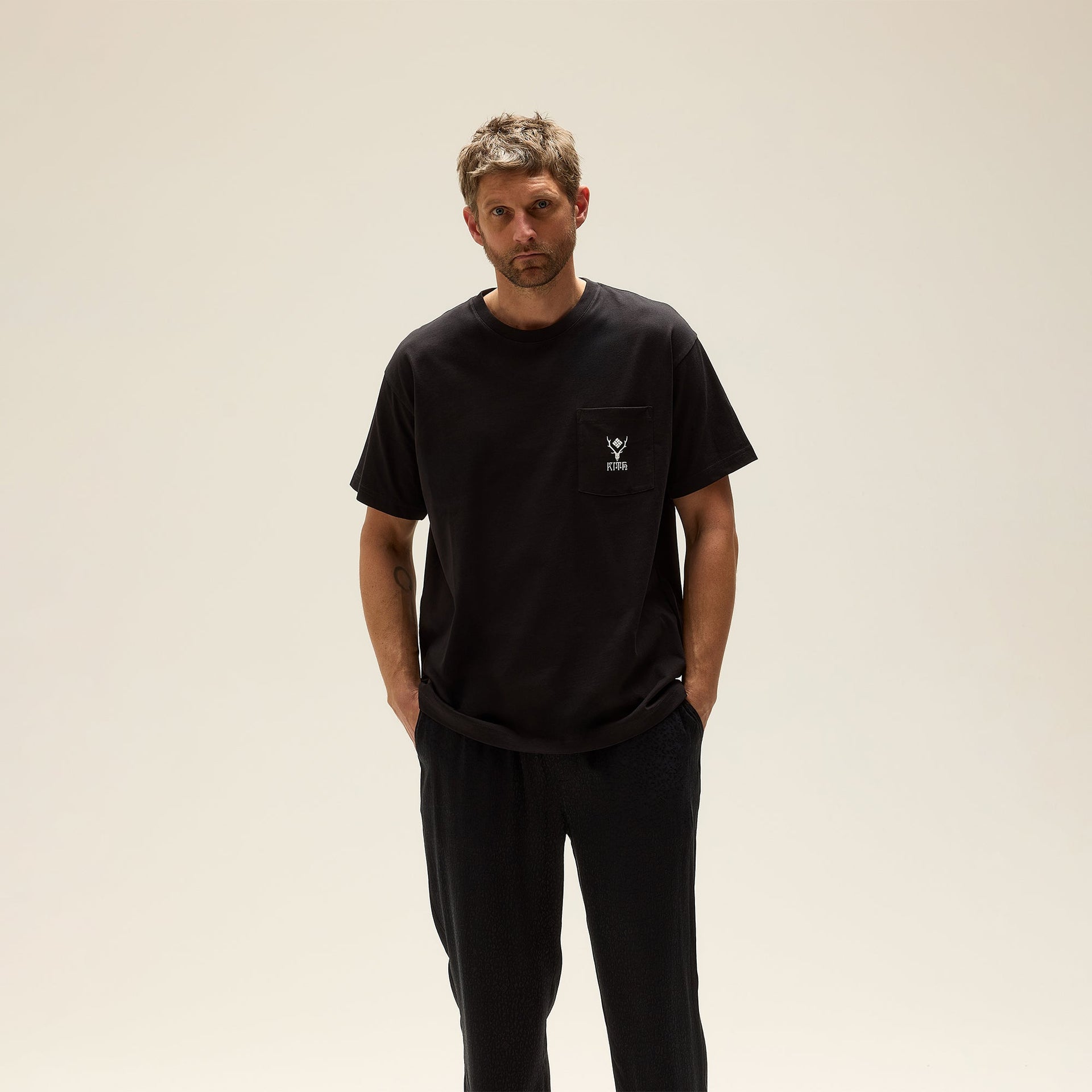 Kith & South2 West8 for Columbia City Pocket Tee - Black