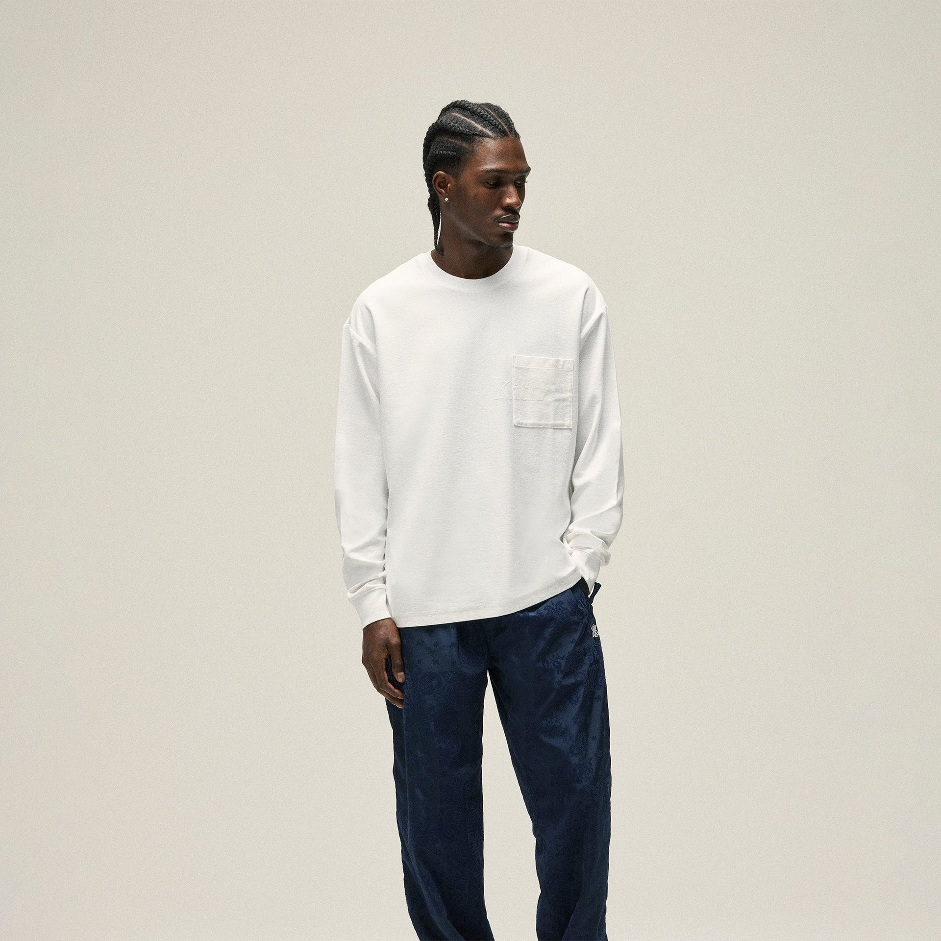 Kith Long Sleeve Quinn Tee - White