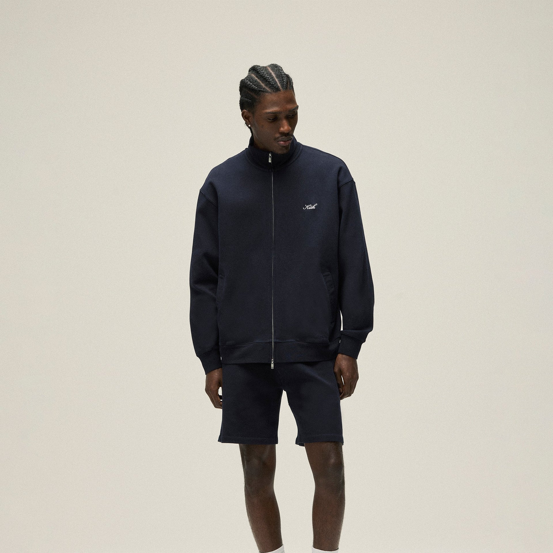 Kith Compact Knit Wyona Full Zip - Ink