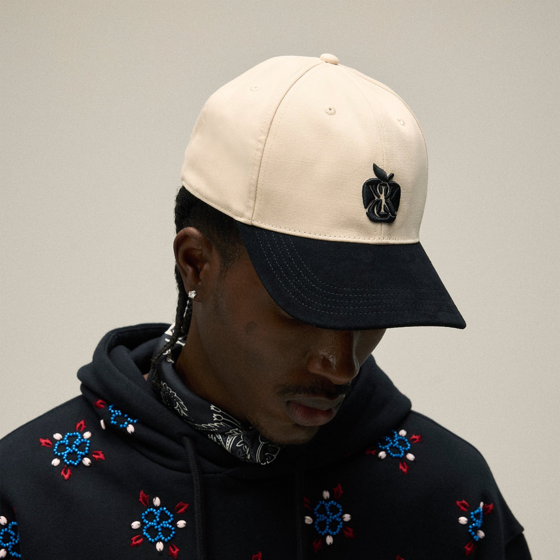 Kith Paisley Printed Silk Bandana - Nocturnal