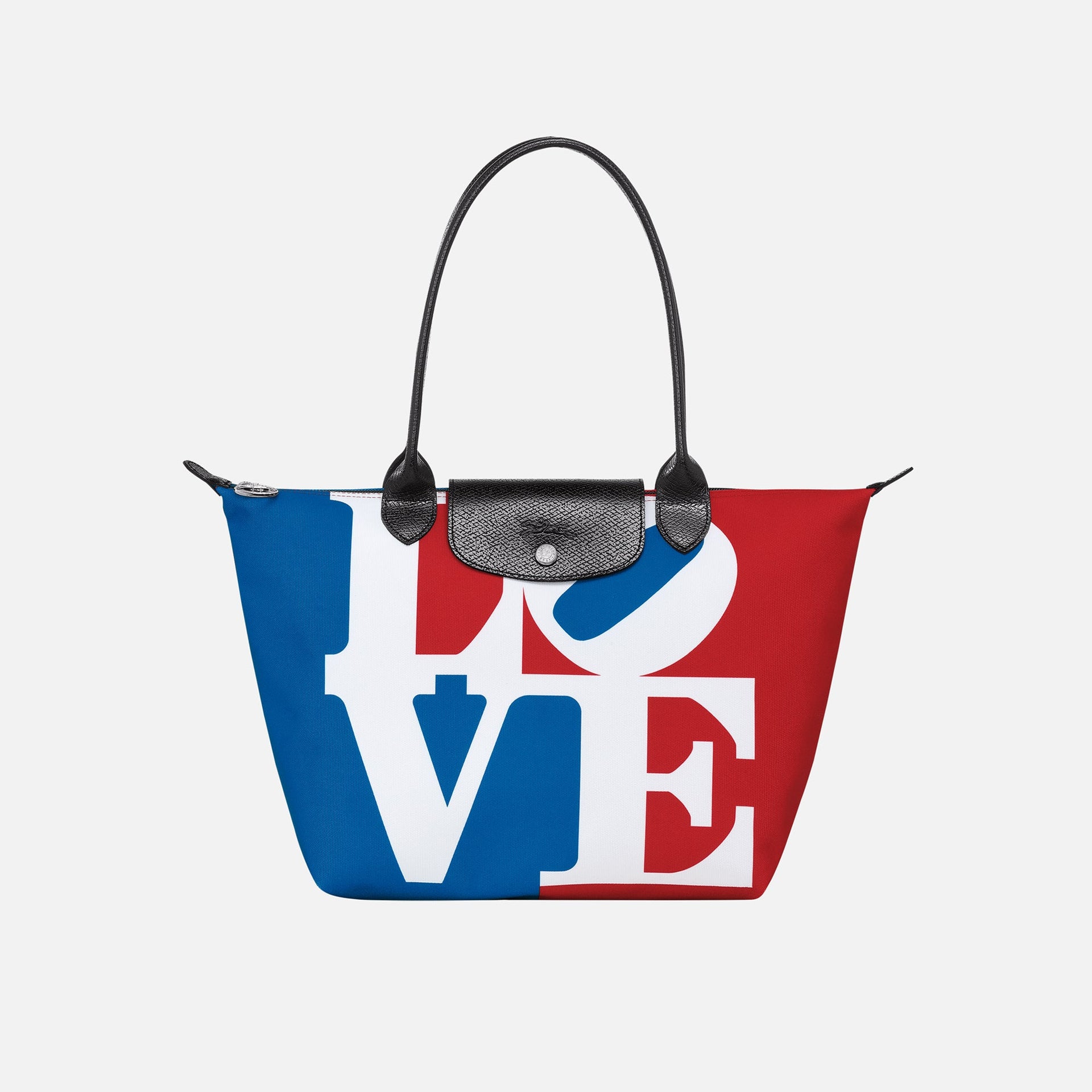 Longchamp x Robert Indiana Tote Bag - White