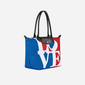 Longchamp x Robert Indiana Tote Bag - White