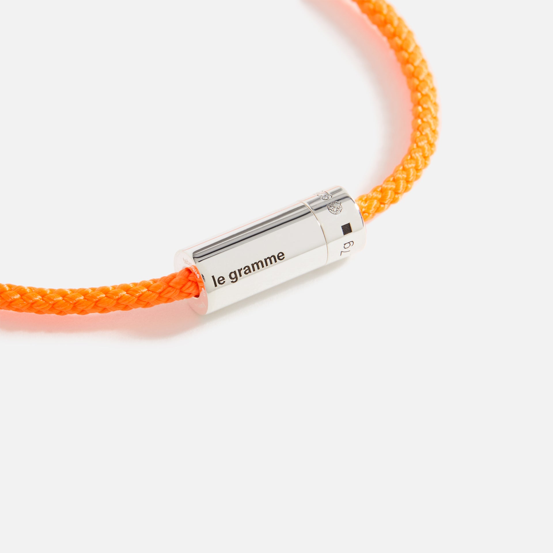 Le Gramme 7g Nato Cable Bracelet - Orange