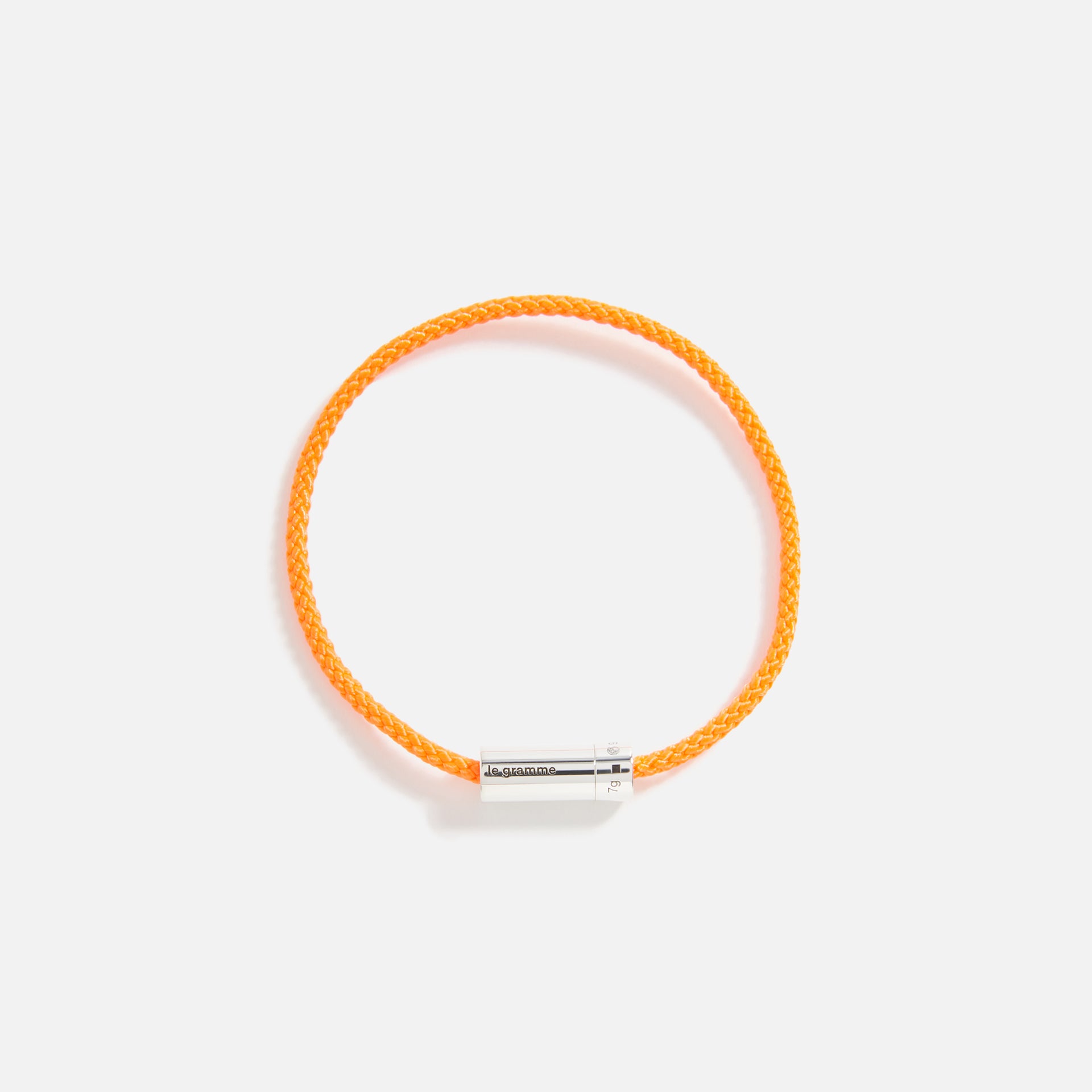 Le Gramme 7g Nato Cable Bracelet - Orange