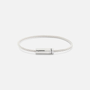 Le Gramme 9g Brushed Cable Bracelet - Sterling Silver