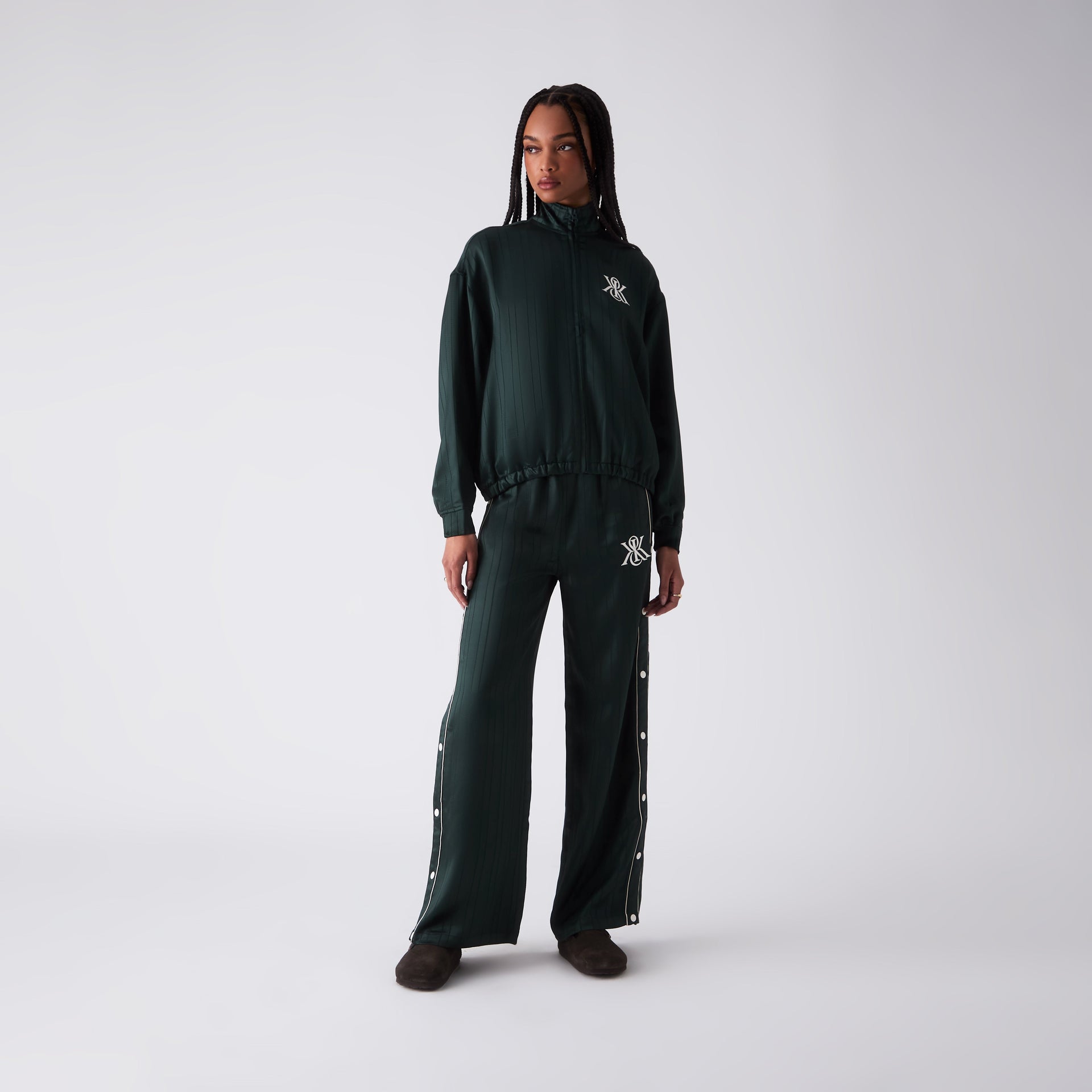 Kith Women Florin Satin Tearaway Pant - Stadium