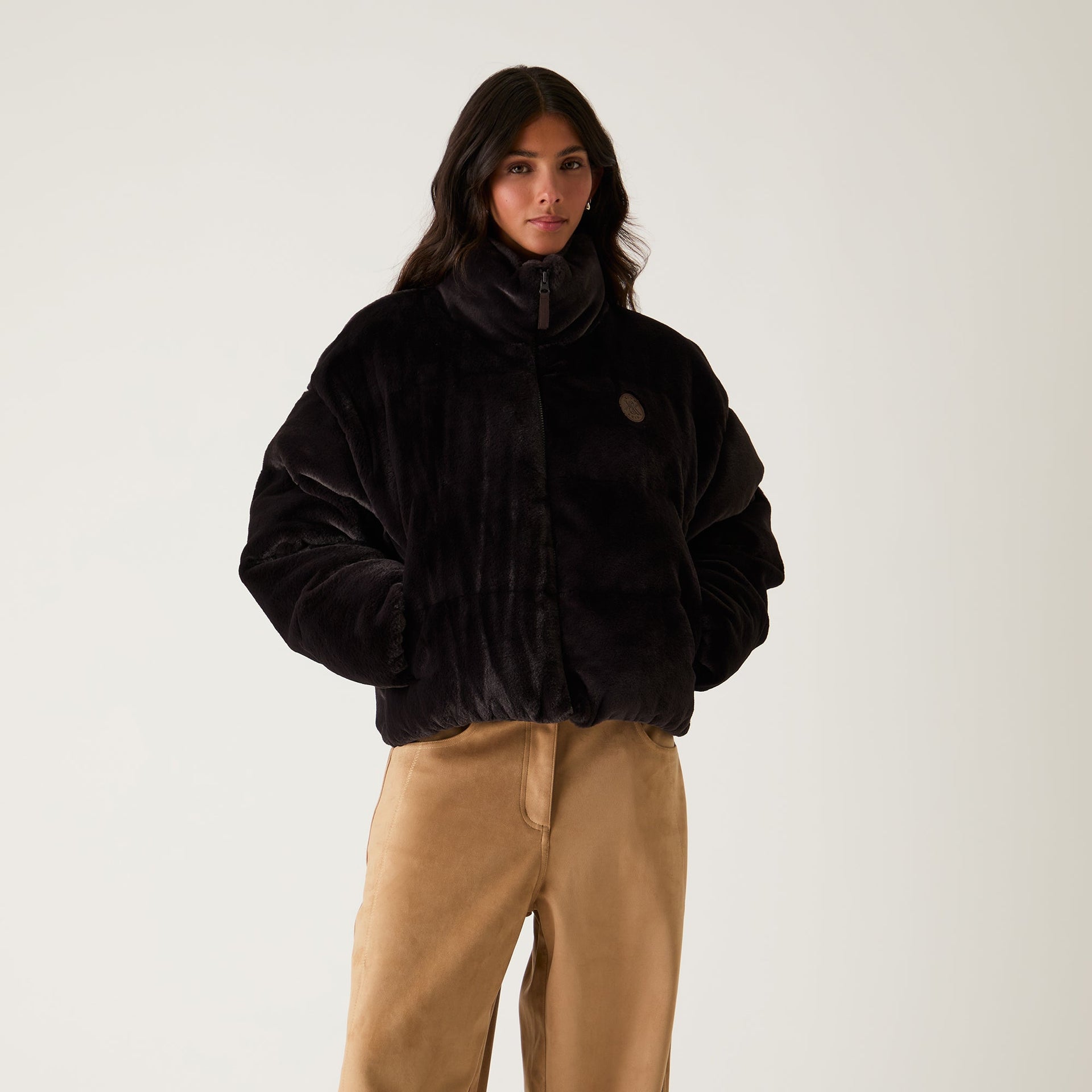 Kith Women Wynne Teddy Fur Puffer - Incognito