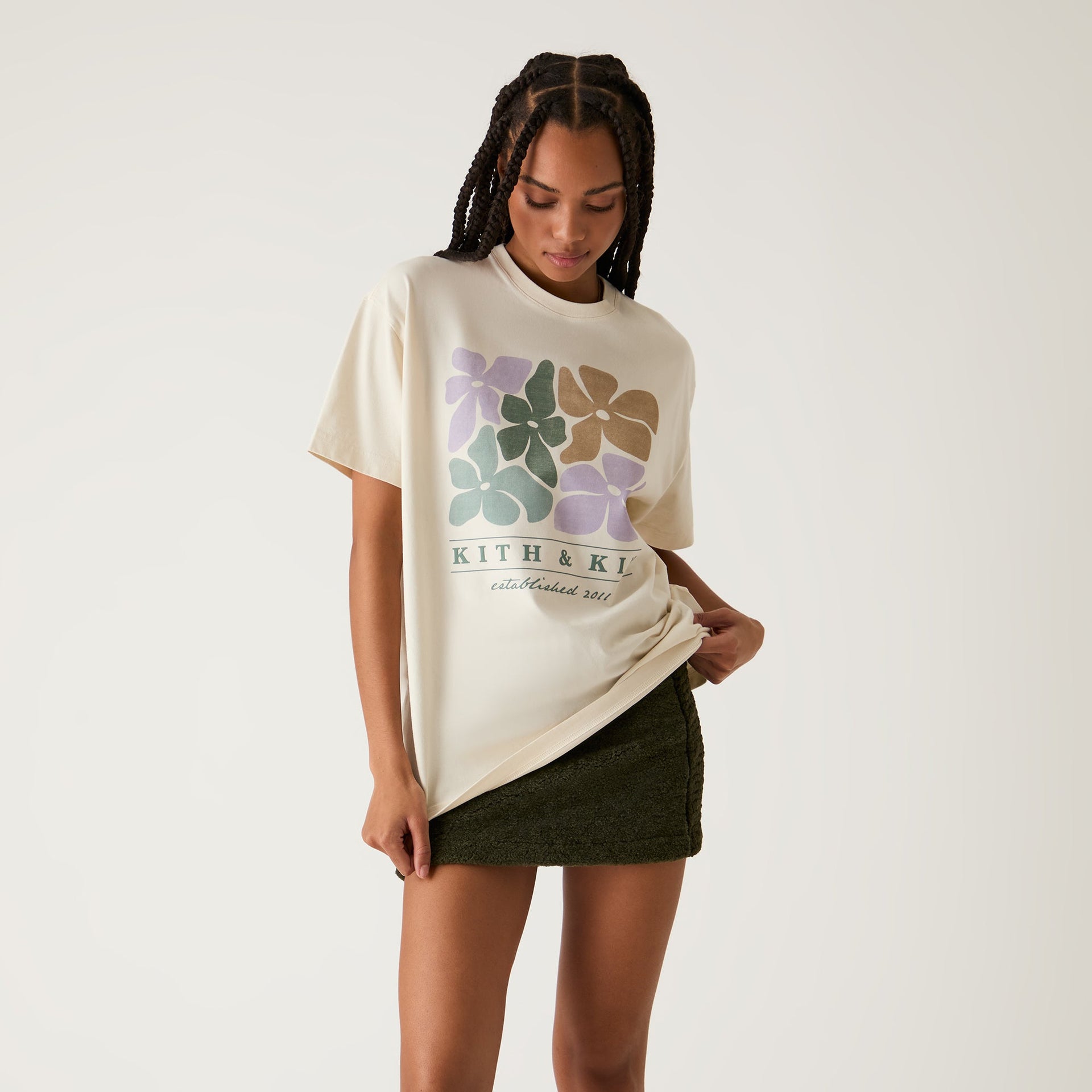 Kith Women Kith & Kin Floral Vintage Tee - Muslin