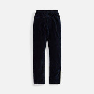 Needles Narrow Velour Track Pant - Navy