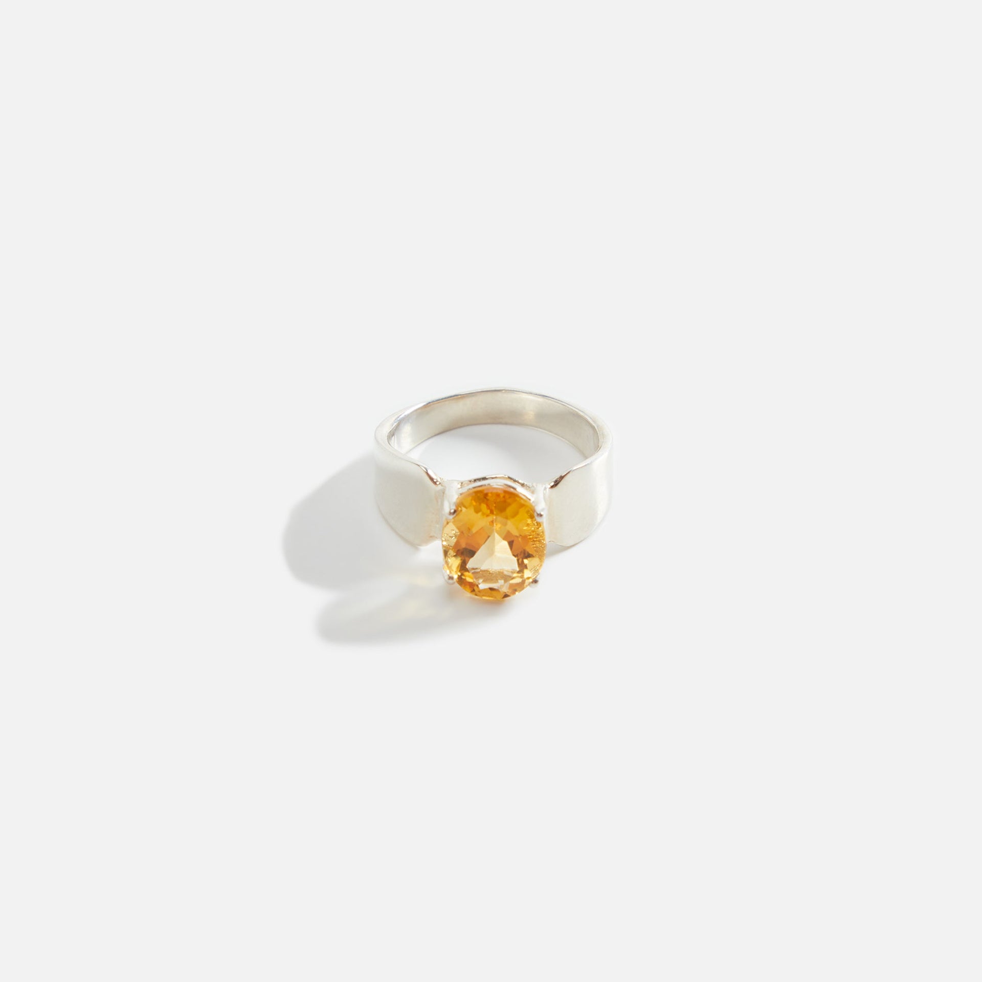 Martine Ali Citrine Lytta Ring - Silver