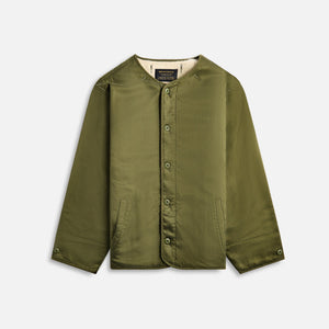 Maharishi Reversible M65 Wool Liner - Olive / Ecru