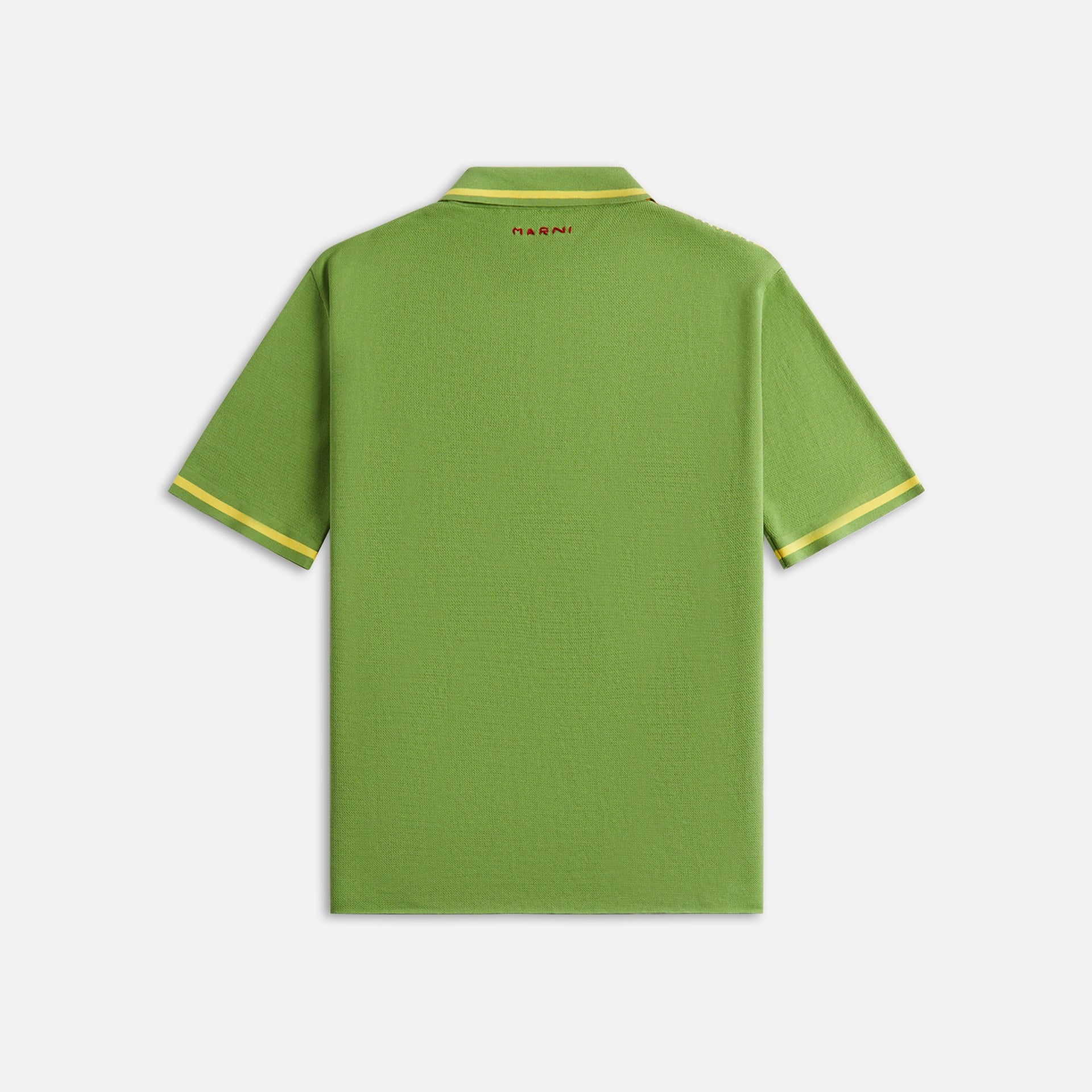 Marni Light Cotton Check Polo - India Yellow