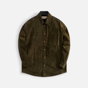 Marni Compact Shirt - Dark Olive