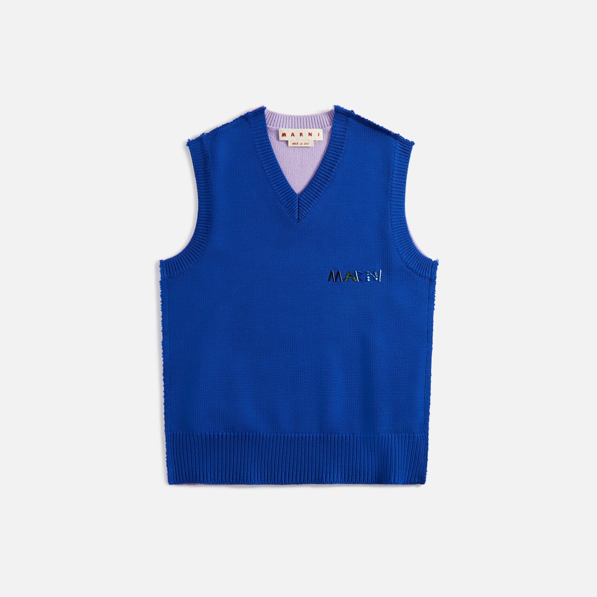 Marni V-Neck Virgin Wool - Bluette