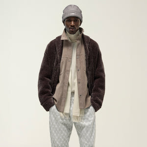 Kith Francis Chenille Shawl Collar Coat - Confection