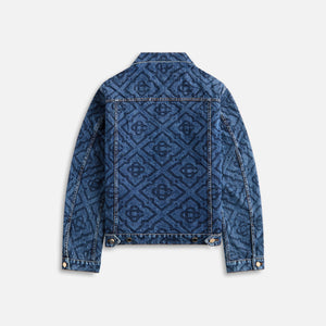 Casablanca Denim Jacket Laser Monogram - Blue