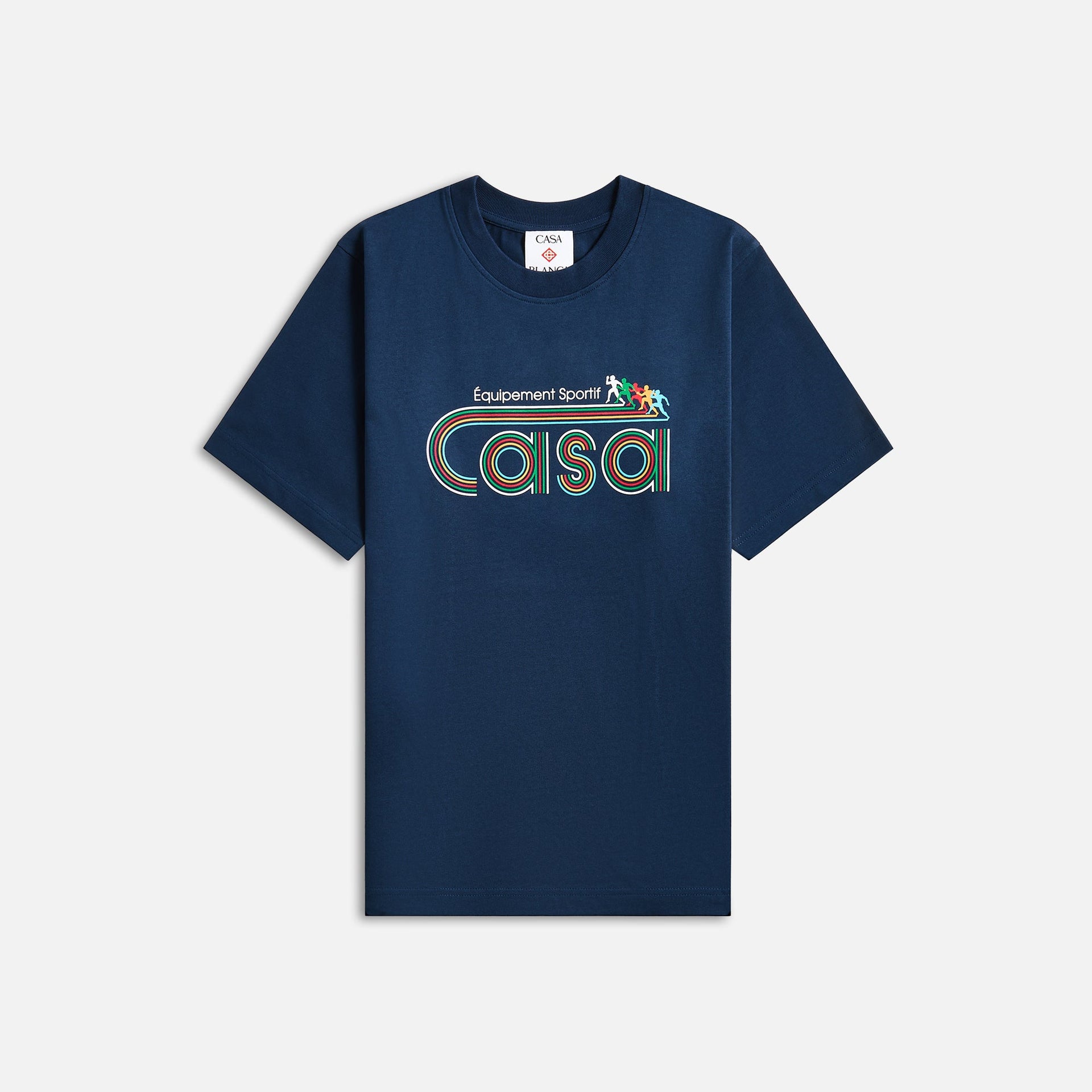 Casablanca Equipmenet Sportif Screen Printed Tee - Navy