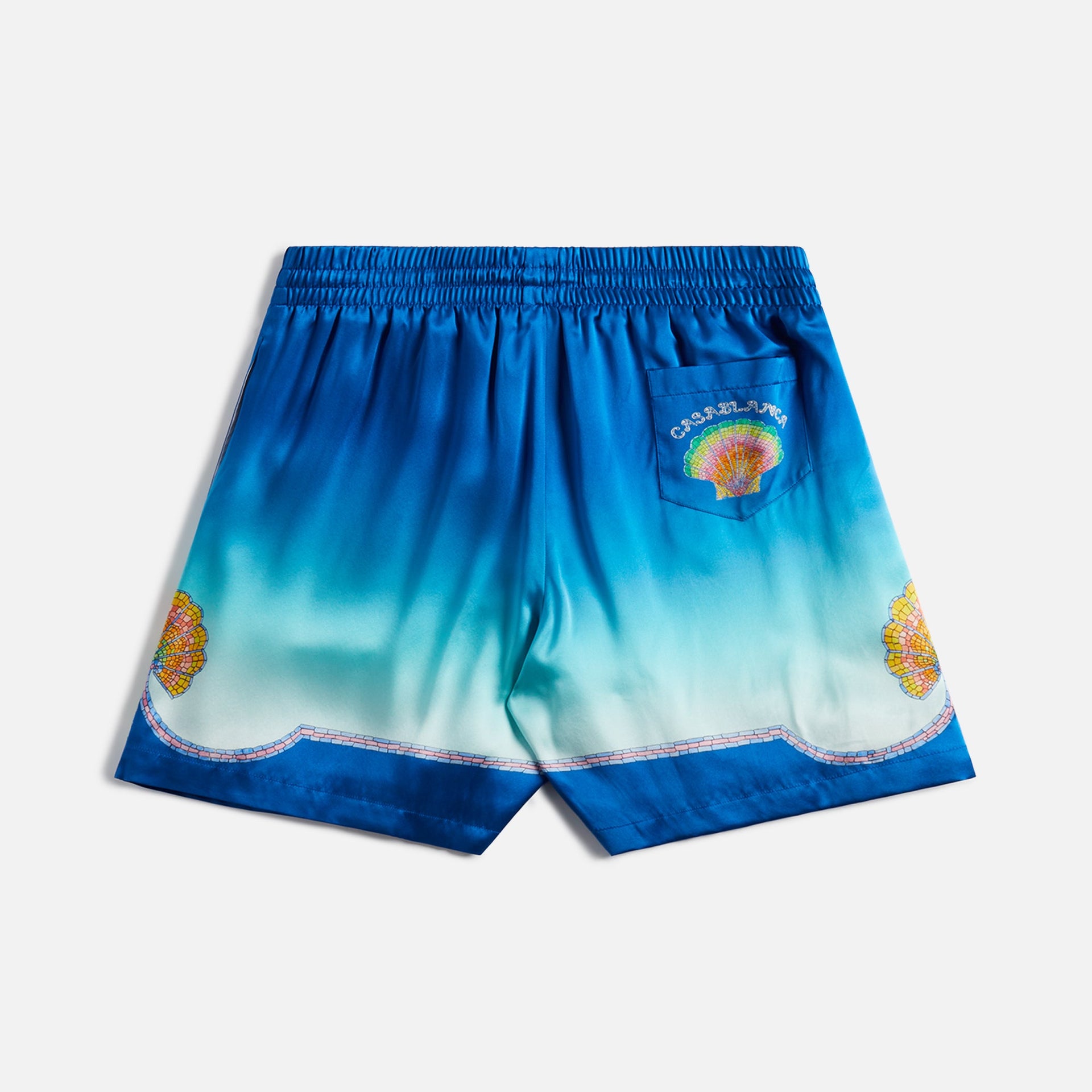 Casablanca Silk Shorts With Drawstrings - Coguillage Colore