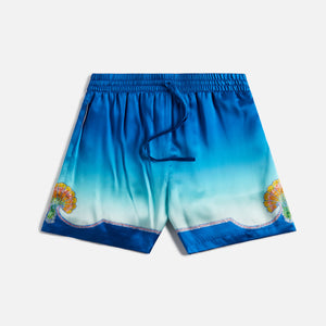 Casablanca Silk Shorts With Drawstrings - Coguillage Colore