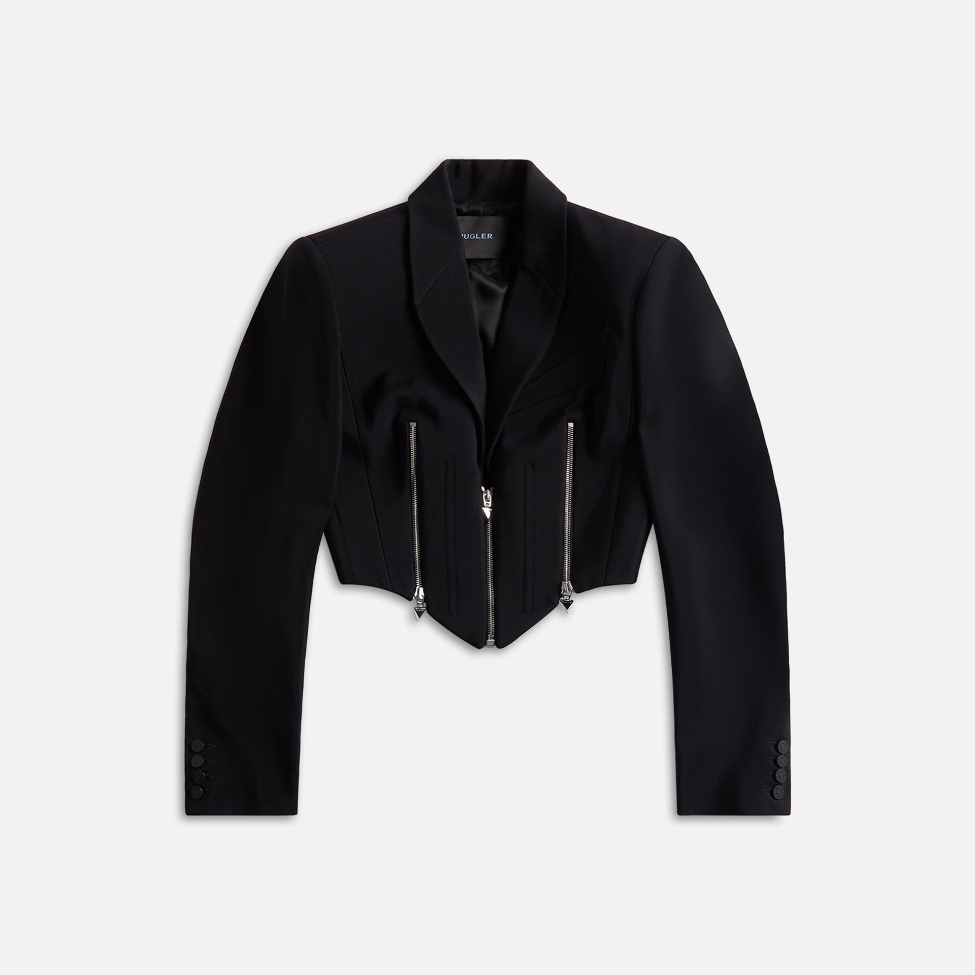 Mugler Crop Jacket - Black