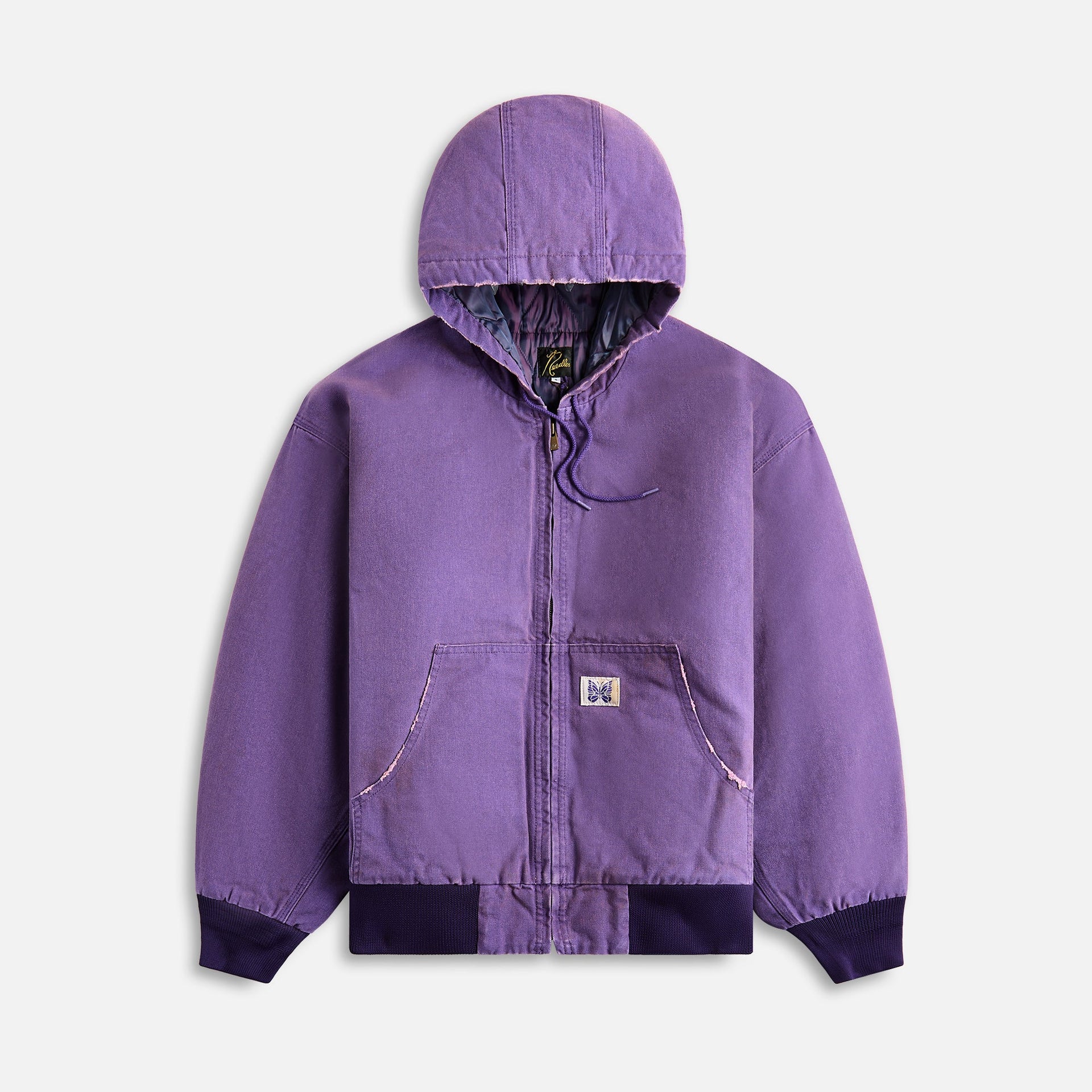 Needles Zipped Work Hoody 11Oz Cotton Oxford - Purple