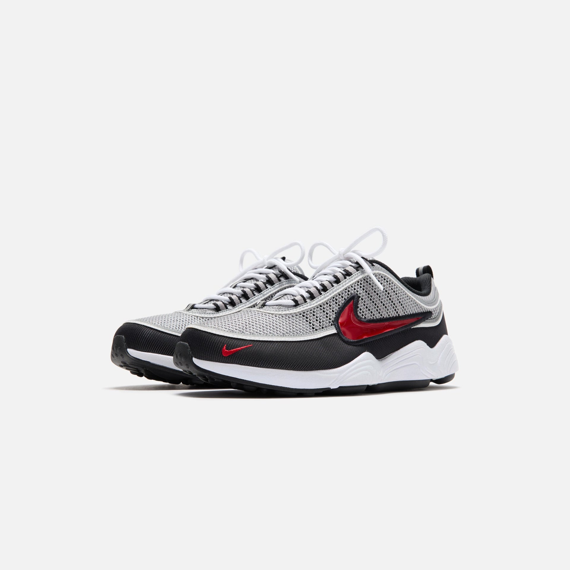 Nike Air Zoom Spiridon OG - Metallic Silver / Sport Red / Black / White